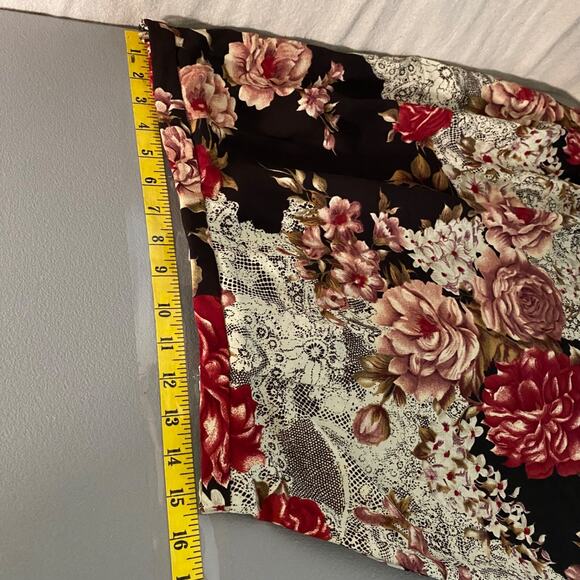 Vintage Kathy Lee Womens Y2K Whimsigoth Maxi Skirt Size 16 Dark Fairy Floral, - Picture 8 of 10